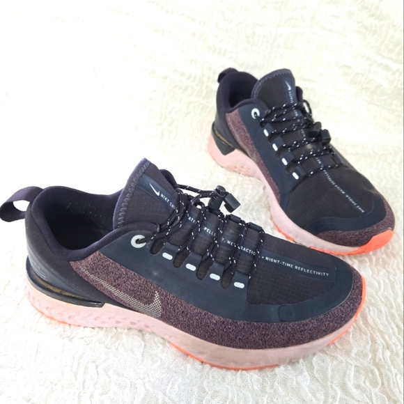 Nike Shield React Water Repellent Running Shoes‎ Night Reflectivity - Picture 1 of 12
